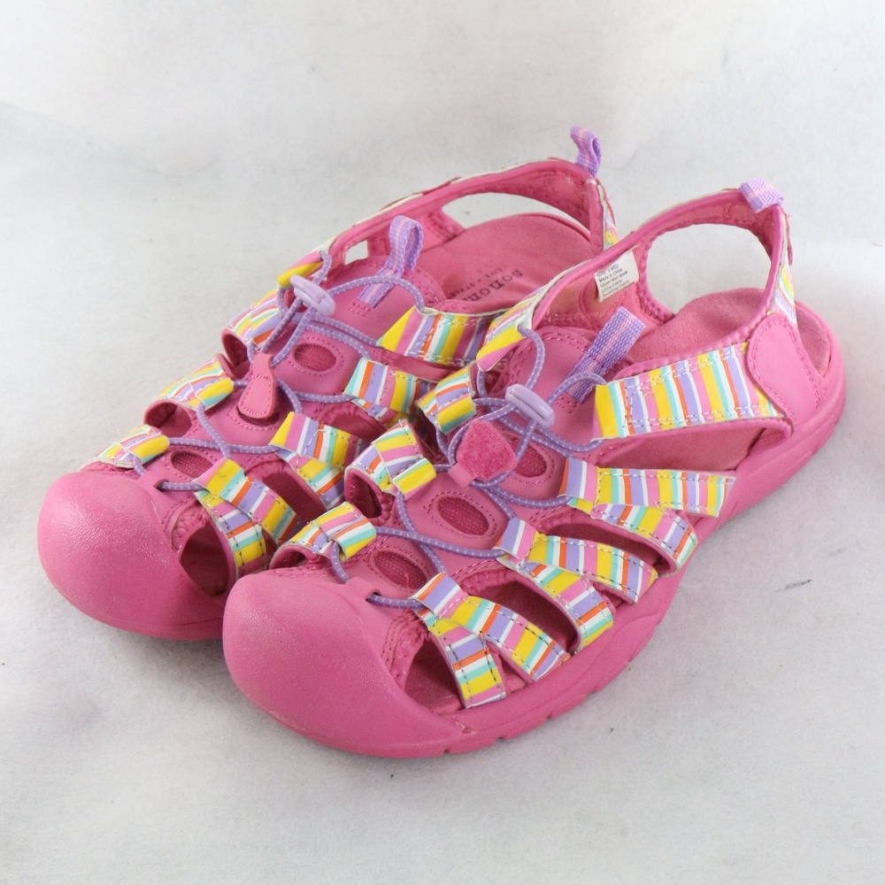 SONOMA Life + Style Pink Multicolor Strap Sandals Sz 5 Girls